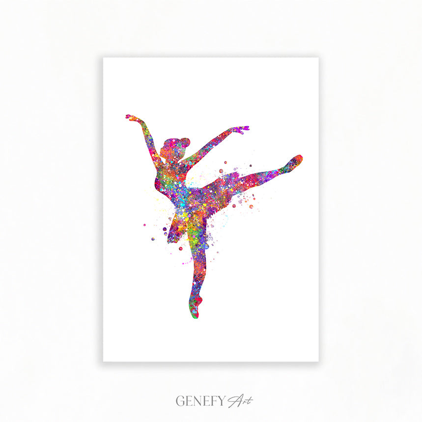 Ballerina Watercolour Print