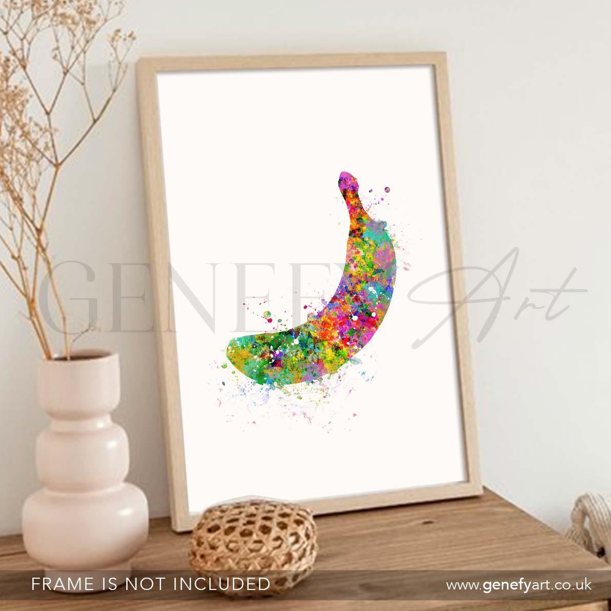 Banana Watercolour Print - Genefy Art