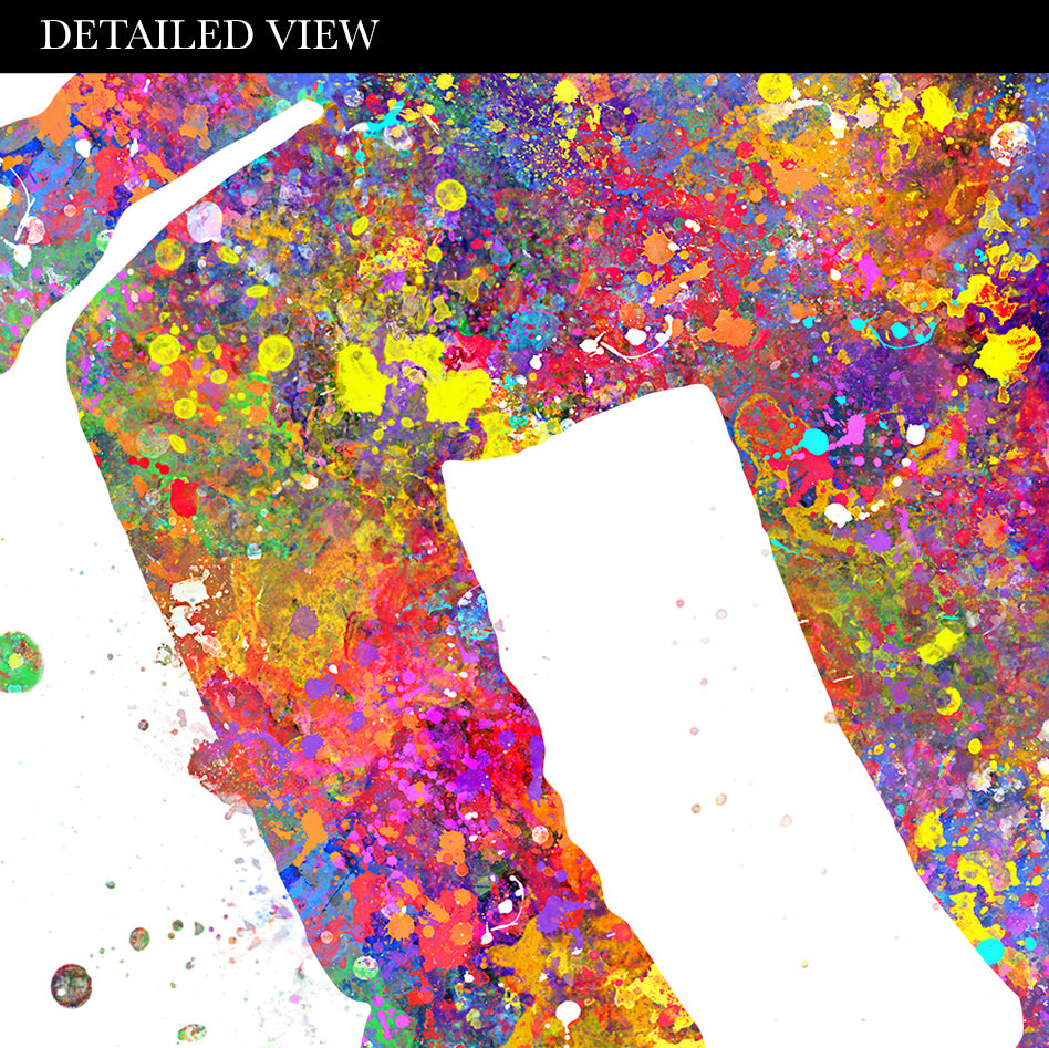 Baseball Father and Son Watercolour Print