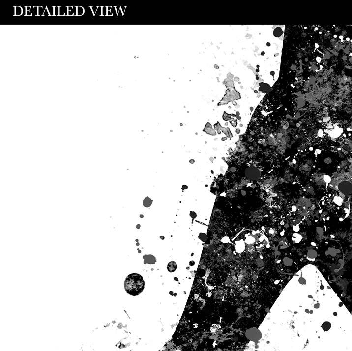 Baseball Player Black and White Watercolour Print - Genefy Art