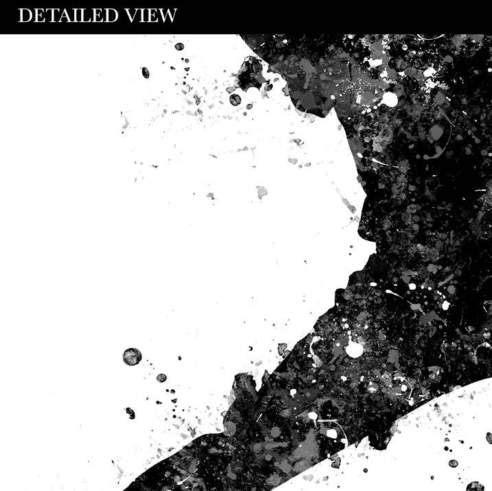 Baseball Player Black and White Watercolour Print - Genefy Art