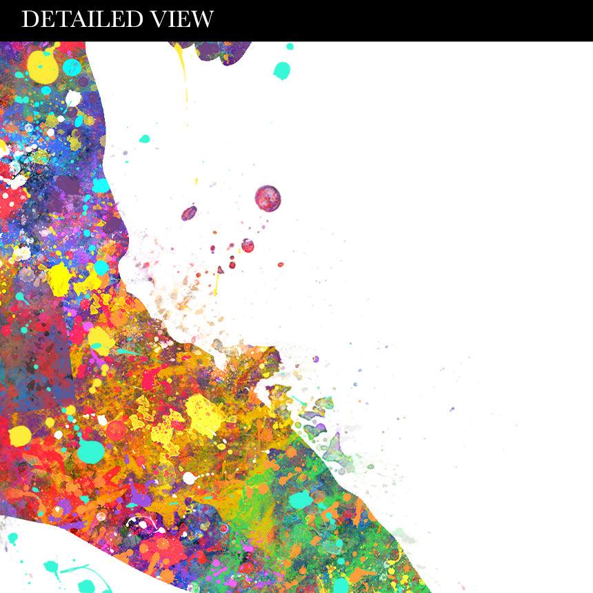 Baseball Player Watercolour Print - Genefy Art