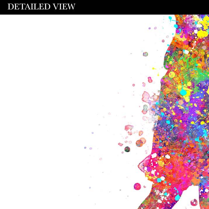 Basketball Couple Watercolour Print - Genefy Art