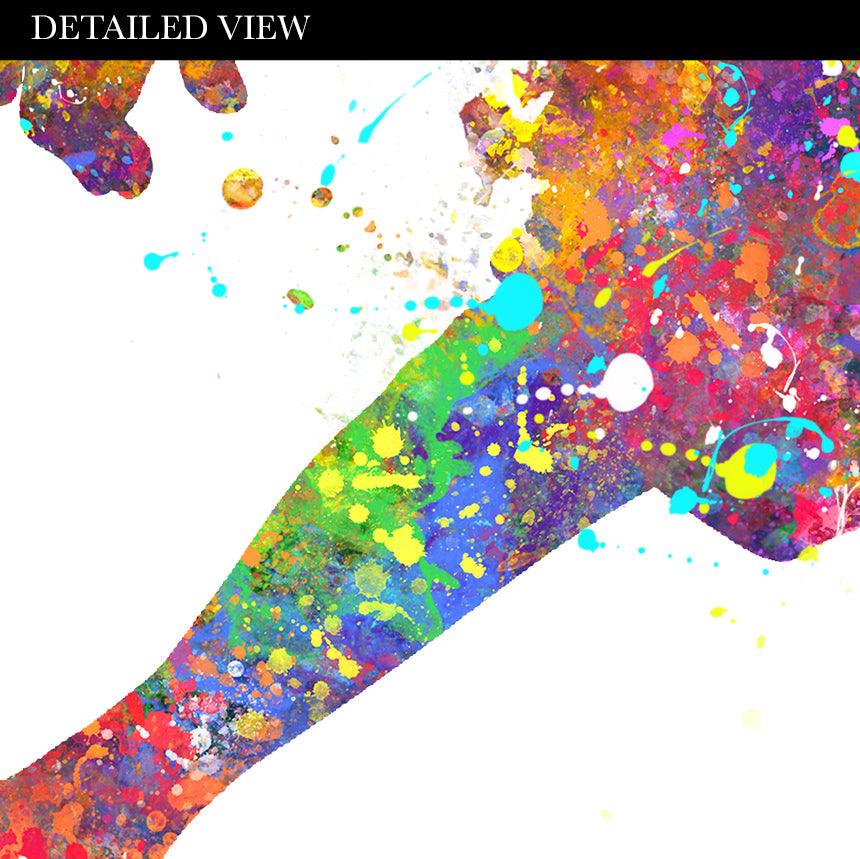 Basketball Player Watercolour Art Print - Genefy Art