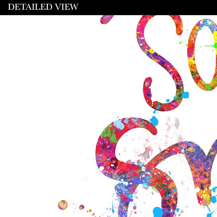 Be The Reason Someone Smiles Today Quote Watercolour Print - Genefy Art