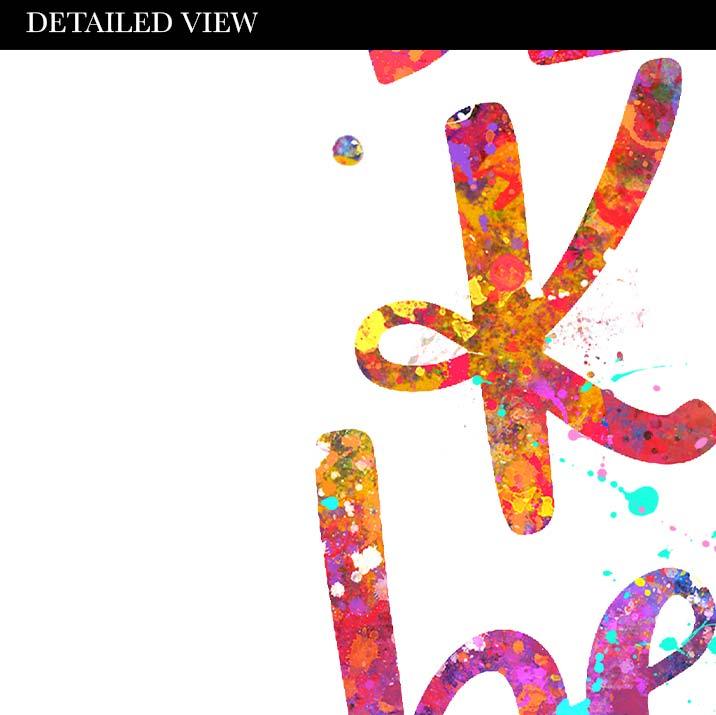 Be Your Own Kind Of Beautiful Quote Watercolour Print - Genefy Art