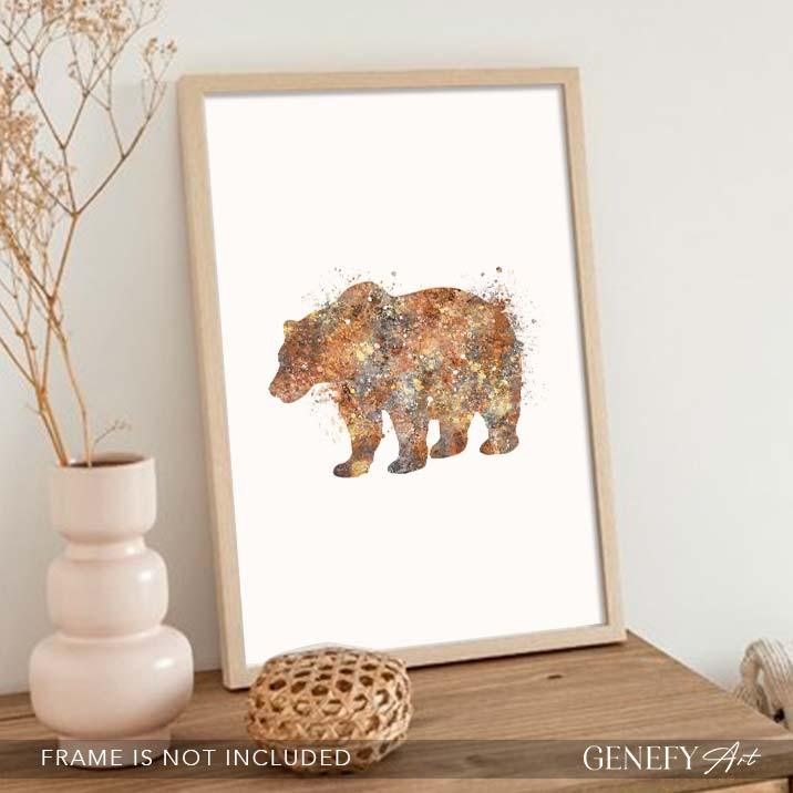 Bear Watercolour Print - Genefy Art