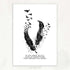 Birds Feather Motivational Quote Watercolour Print - Genefy Art