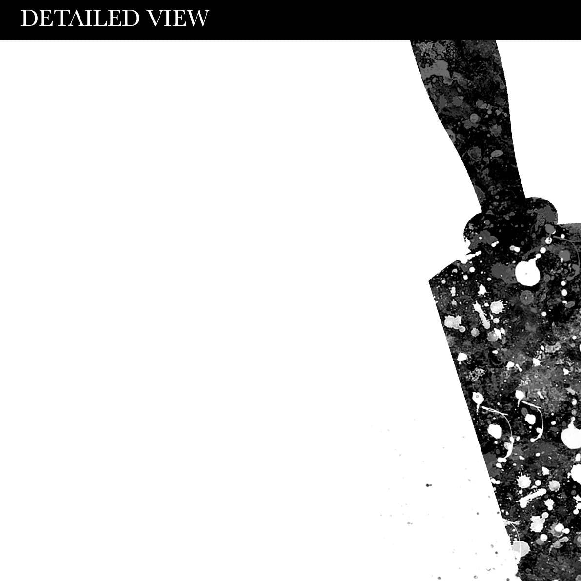 Black and White Kitchen Quote Watercolour Print - Just Roll With It - Genefy Art