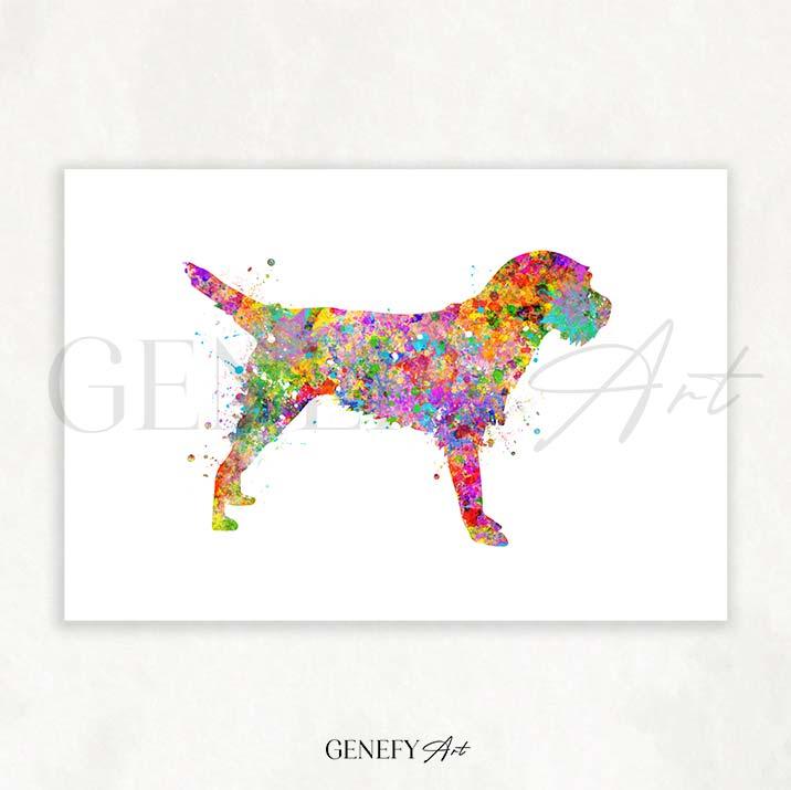Boston Terrier Watercolour Print - Genefy Art