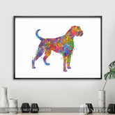 Boxer Watercolour Print - Genefy Art