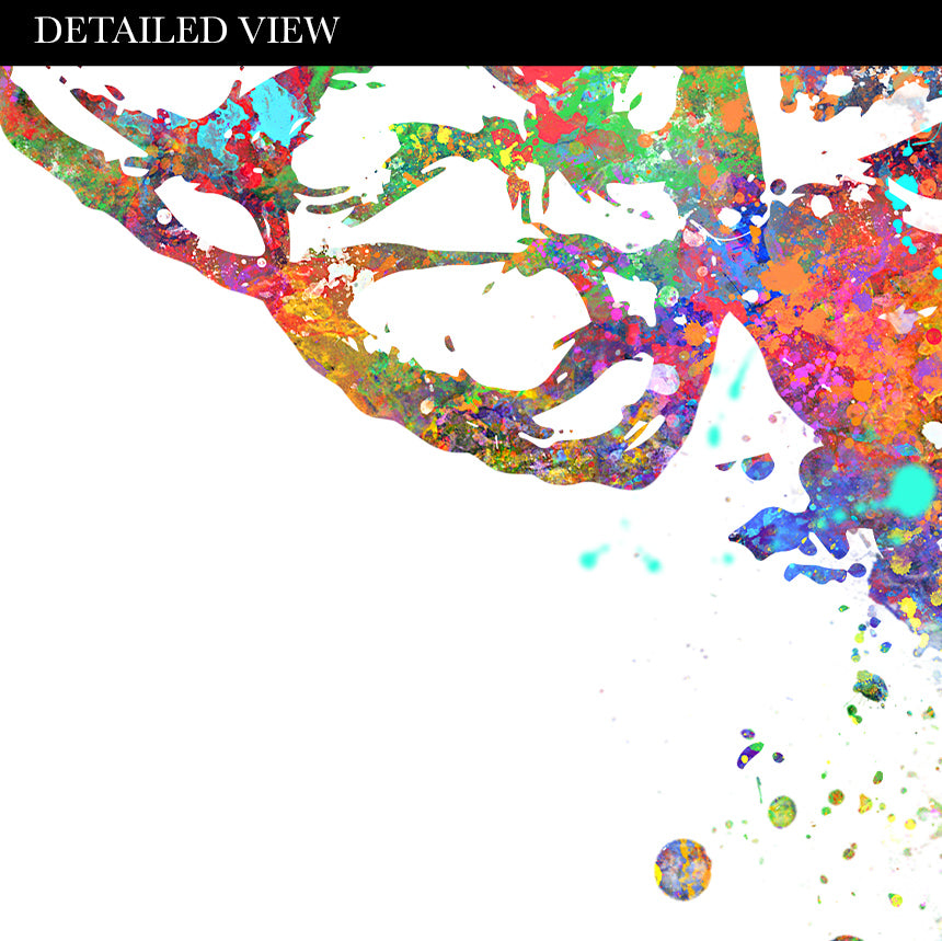 Brain Anatomy Watercolour Art Print