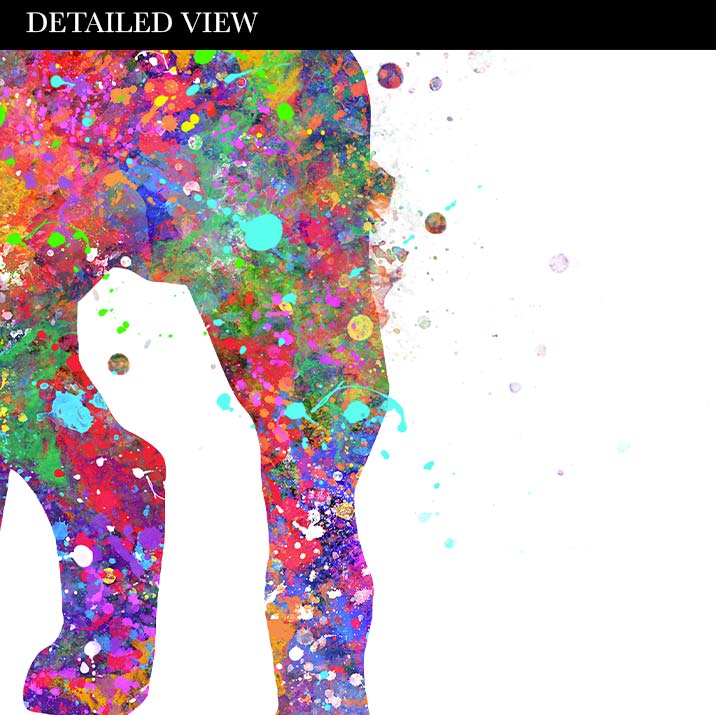 Bull Terrier Watercolour Print