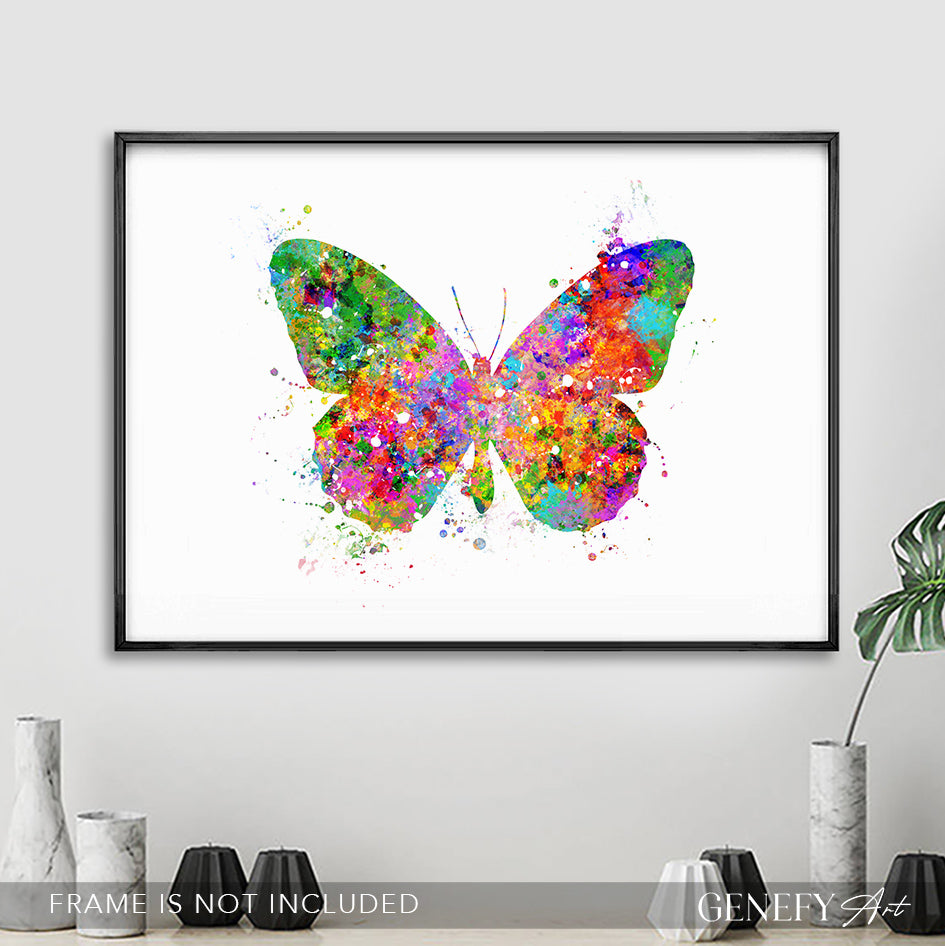 Butterfly Watercolour Print
