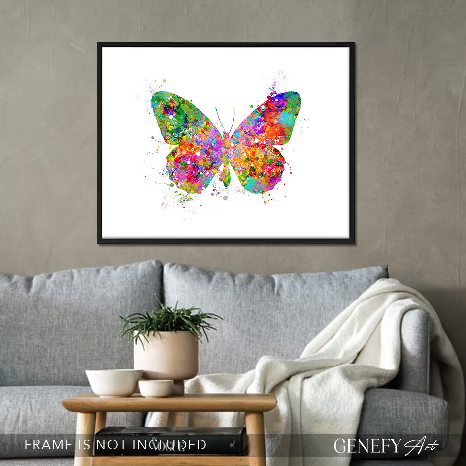 Butterfly Watercolour Print