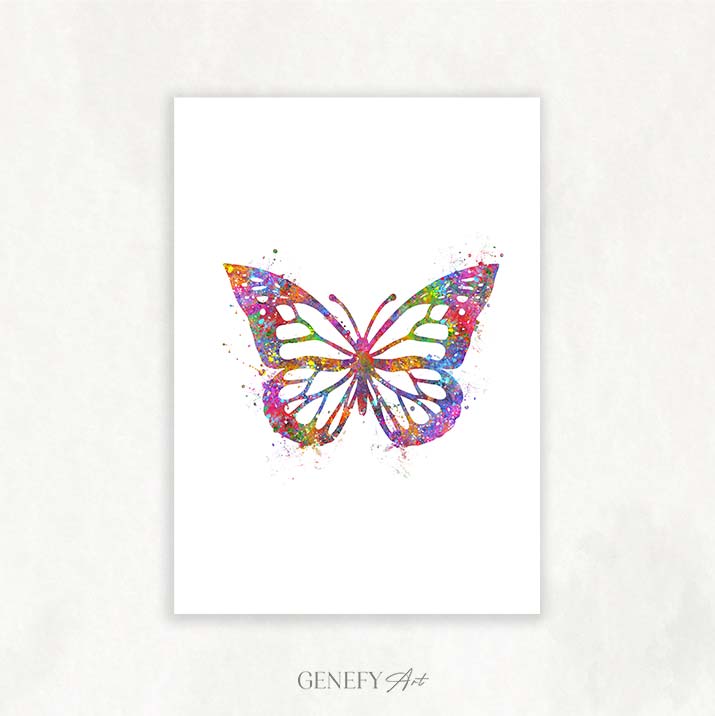 Butterfly Watercolour Print