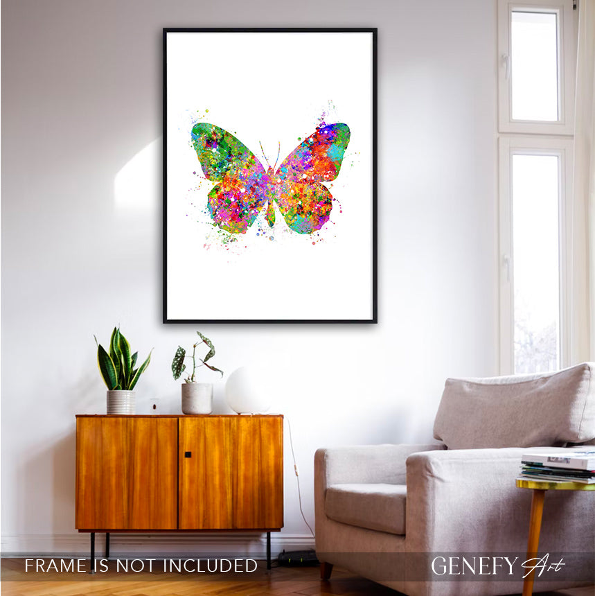 Butterfly Watercolour Art Print