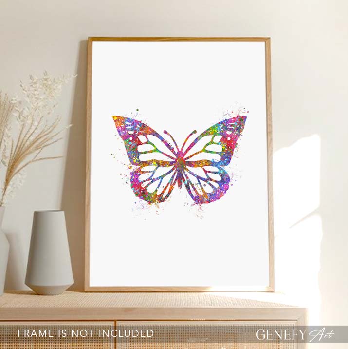 Butterfly Watercolour Print