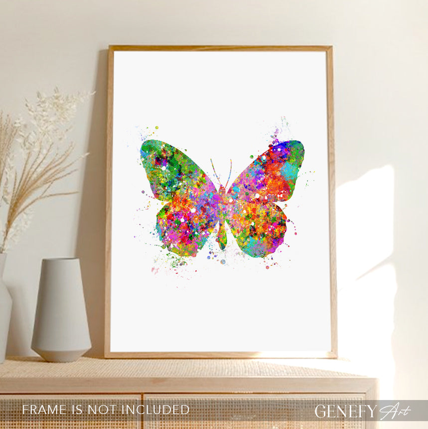 Butterfly Watercolour Art Print