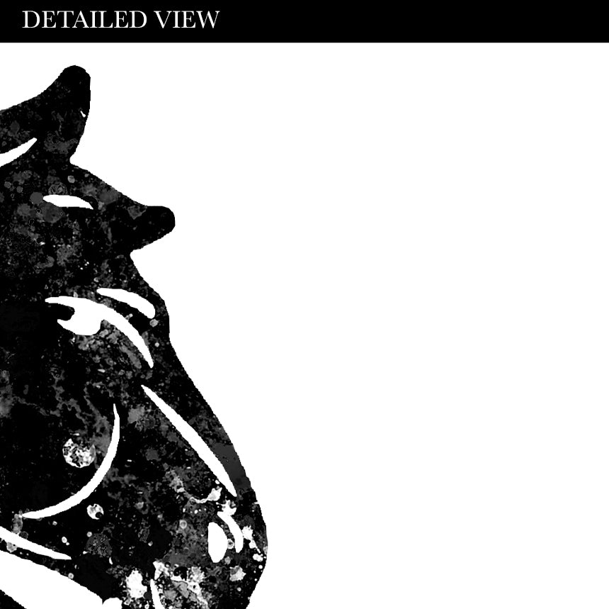 Chess Black and White Art Print