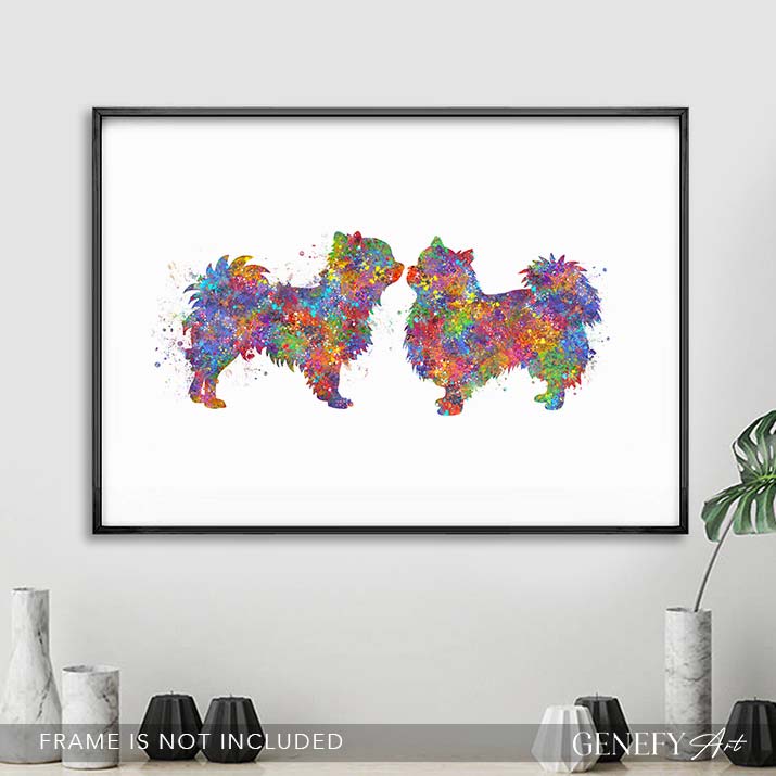 Chihuahua Couple Watercolour Print