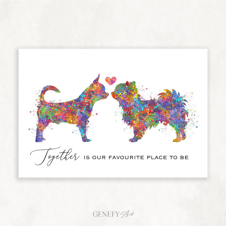Chihuahua Love Quote Art Print - Genefy Art