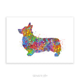 Corgi Watercolour Print