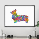 Corgi Watercolour Print