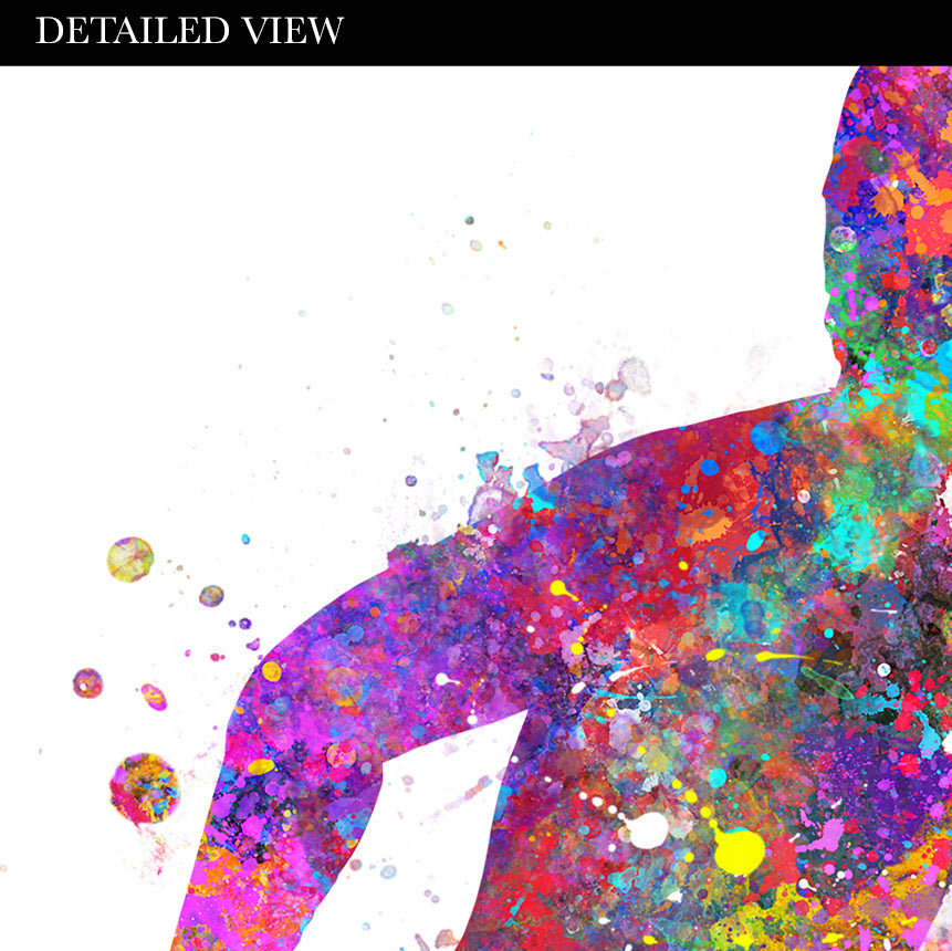 Couple Rollerblading Art