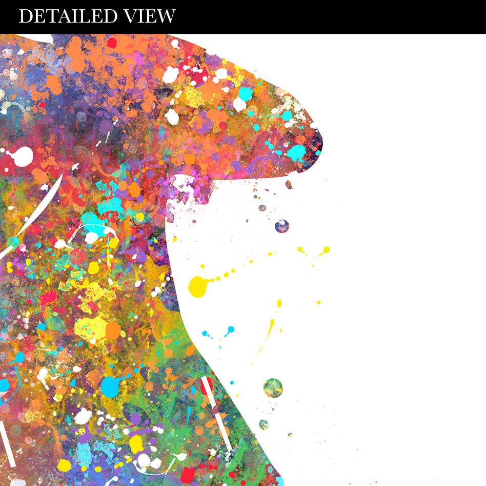 Couple Dancing Salsa Watercolour Art Print