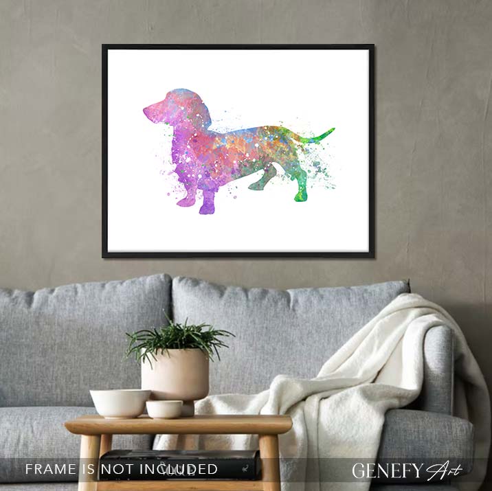 Dachshund Watercolour Print