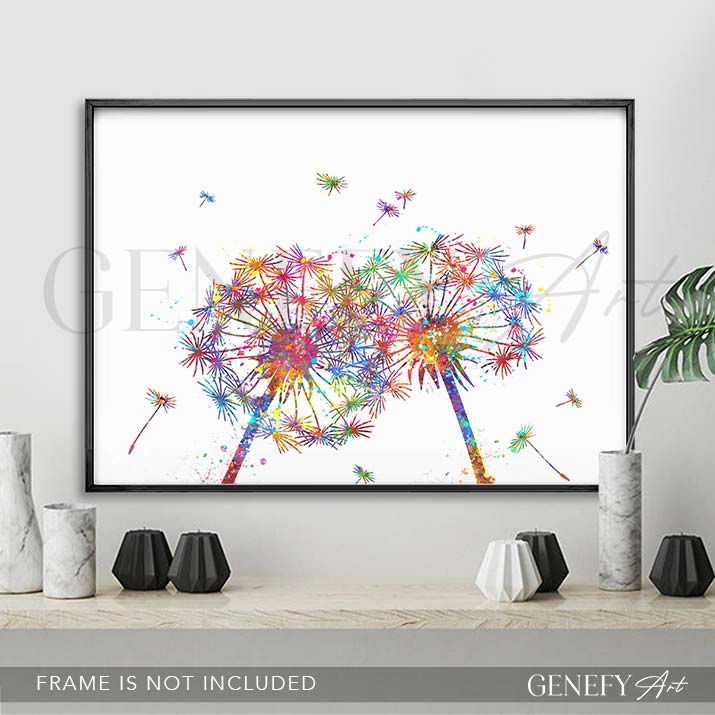Dandelion Watercolour Print - Genefy Art