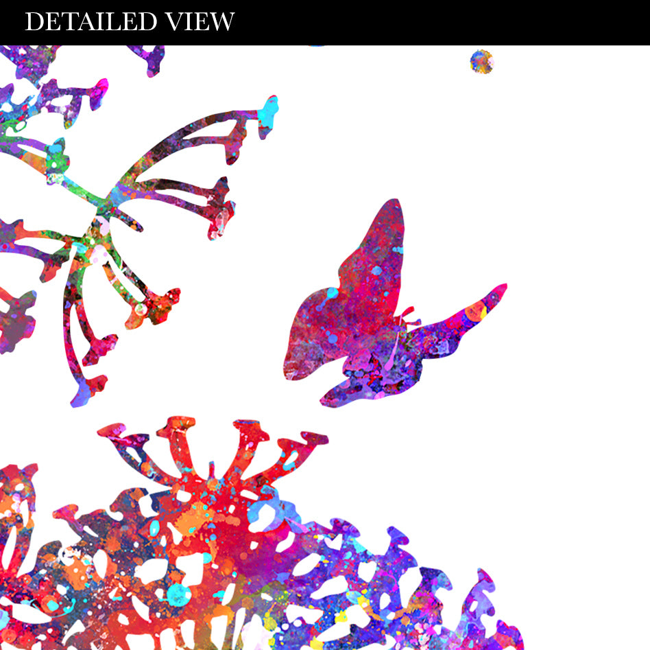 Dandelion and Butterflies Art Print