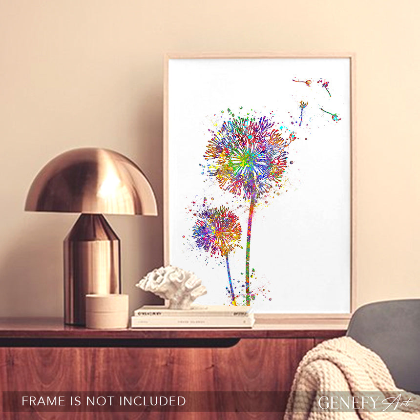 Dandelion Watercolour Print - Genefy Art