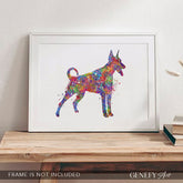 Doberman Pinscher Watercolour Print