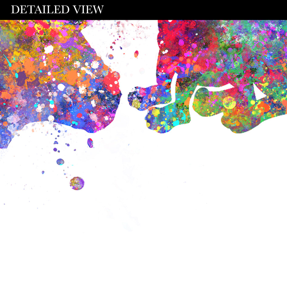 Dragon Family of 6 Watercolour Art Print