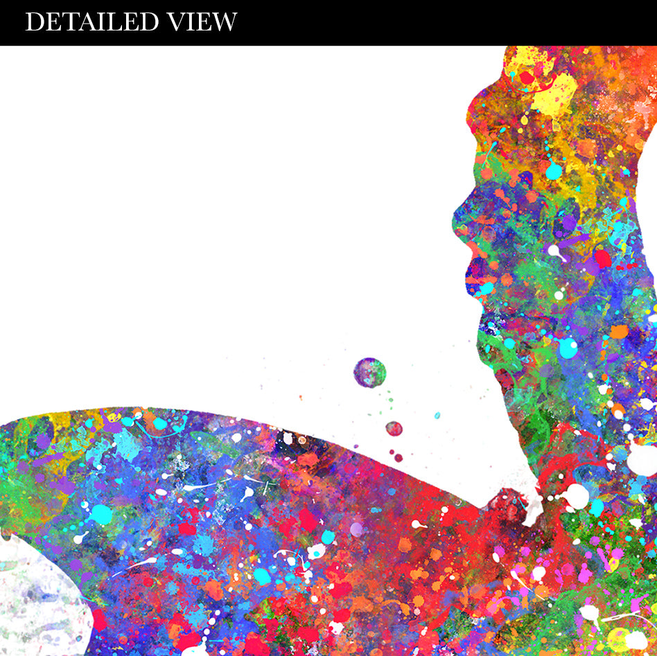 Dragon Family of 3 Watercolour Art Print