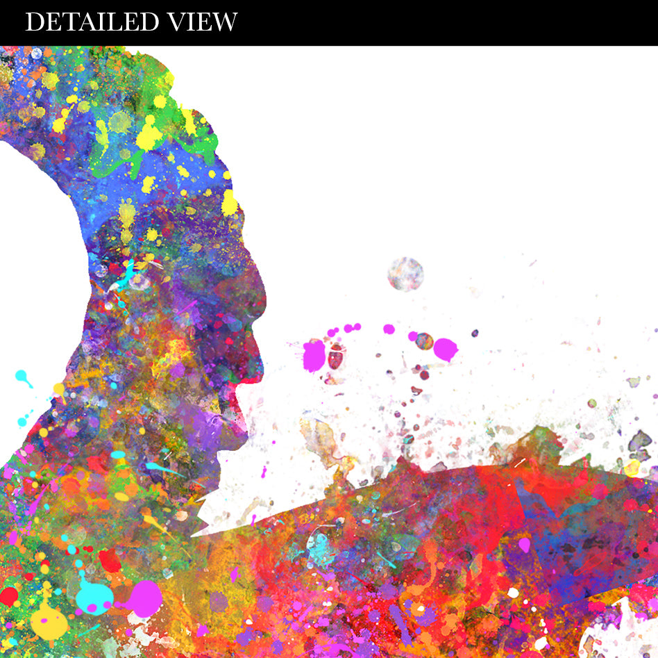 Dragon Family of 4 Watercolour Art Print