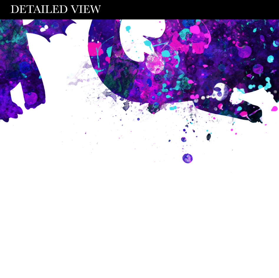 Dragon Family of 6 Watercolour Art Print