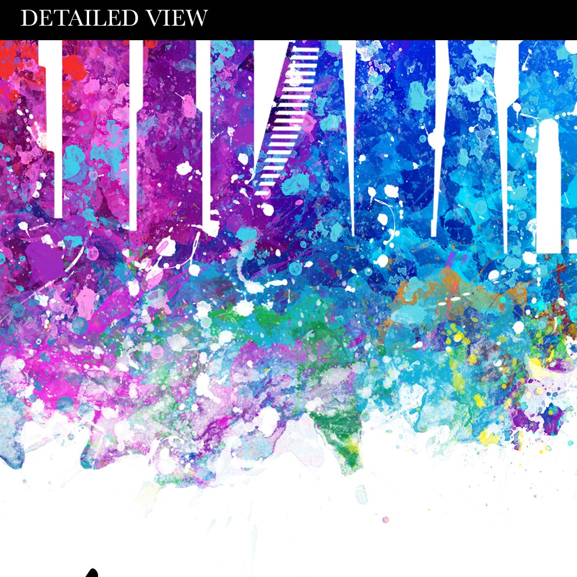 Dubai Skyline Watercolour Print - Genefy Art