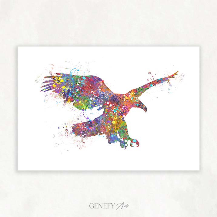 Eagle Watercolour Print