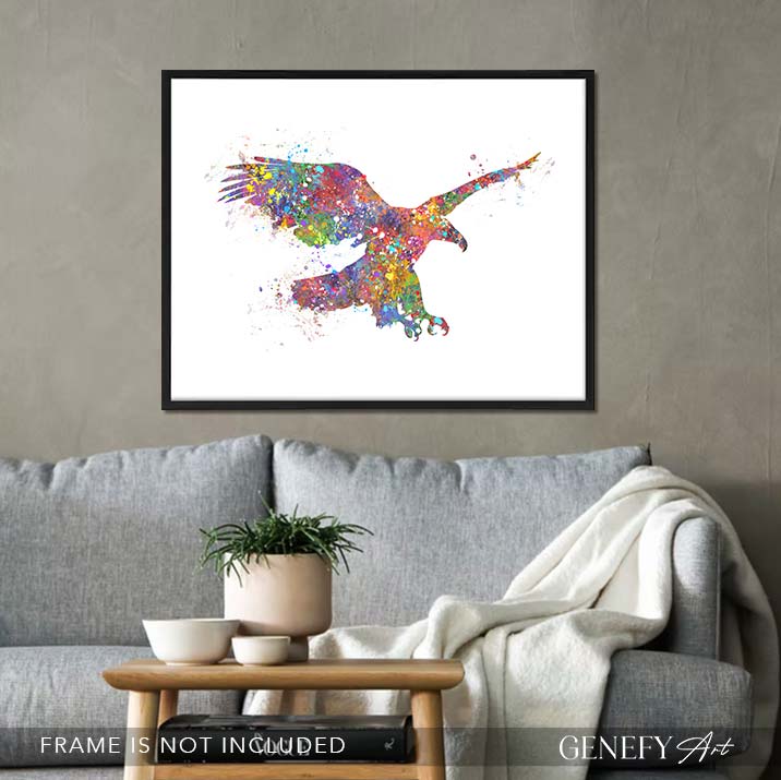 Eagle Watercolour Print