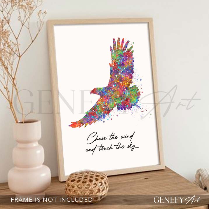 Eagle Quote Watercolour Print