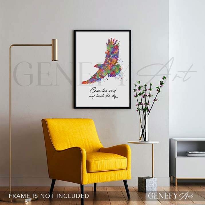 Eagle Quote Watercolour Print
