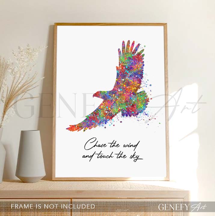Eagle Quote Watercolour Print