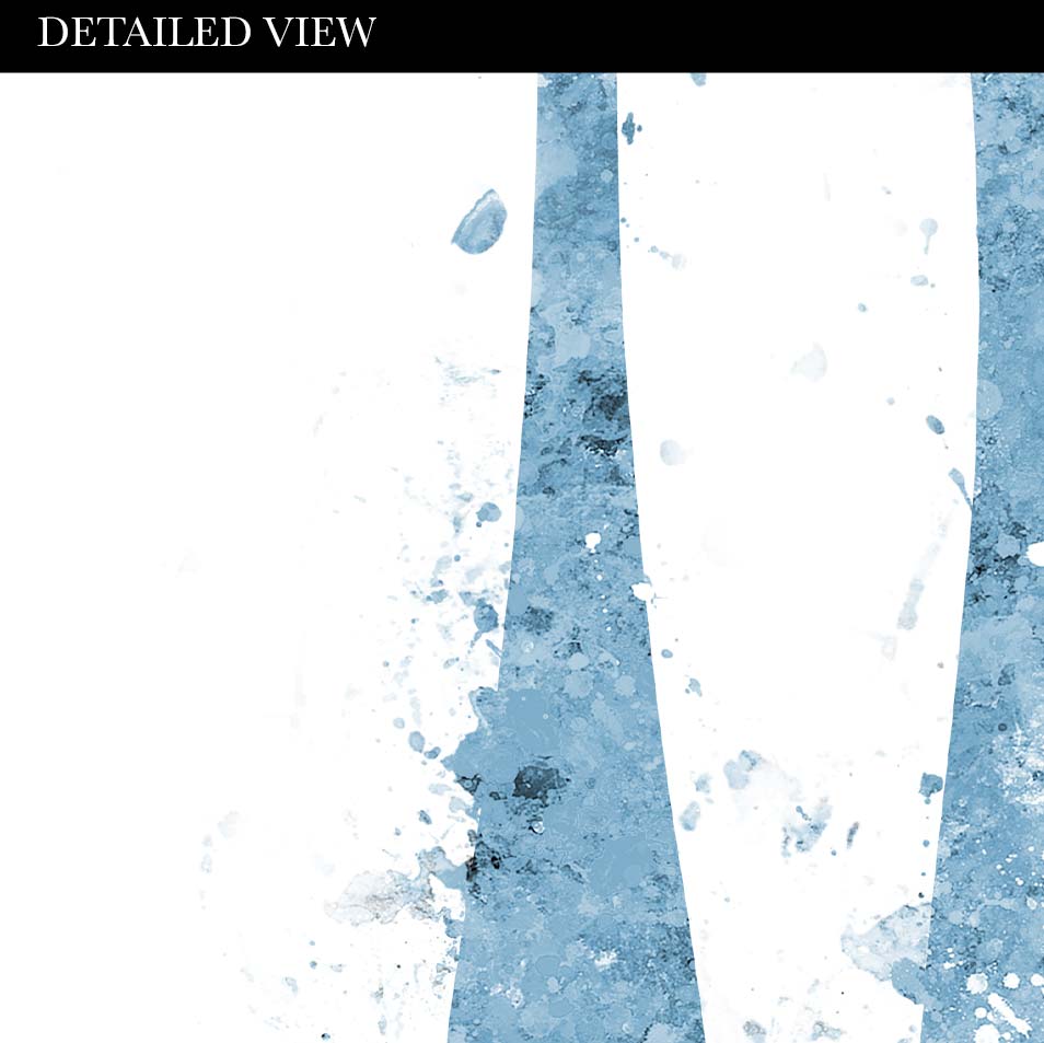 Pale Blue Watercolour Kitchen Print Set of 3