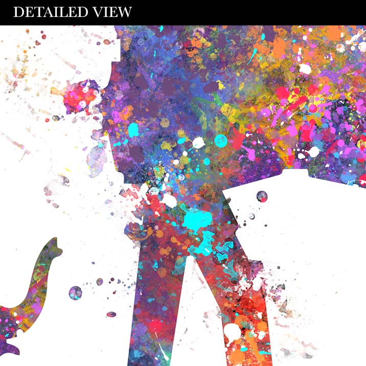 Elephant Family Watercolour Art