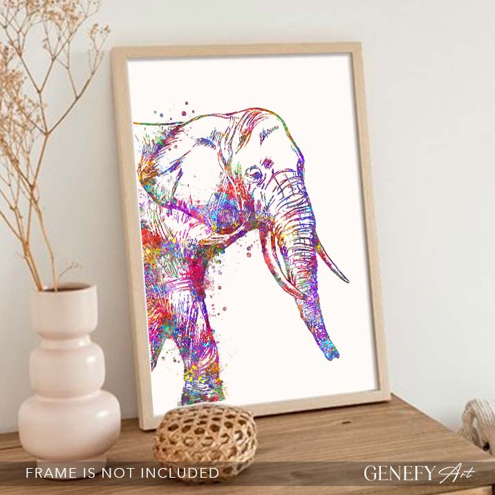 Elephant Watercolour Art