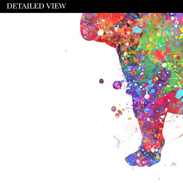 English Bulldog Watercolour Print