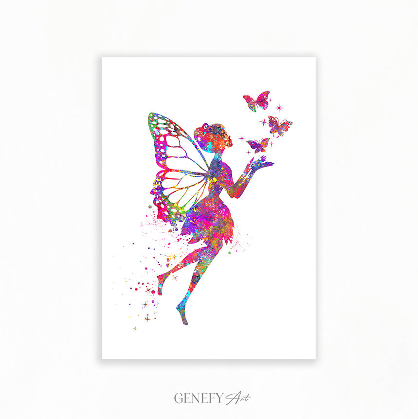 Fairy Watercolour Art Print